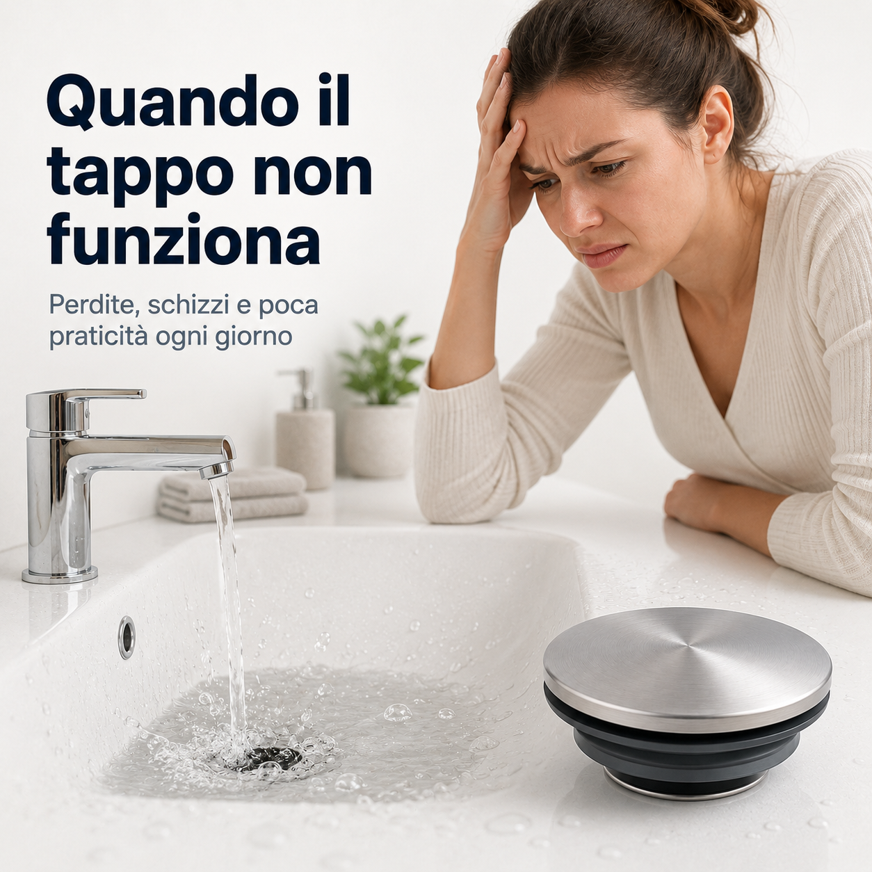 Tappo lavandino universale