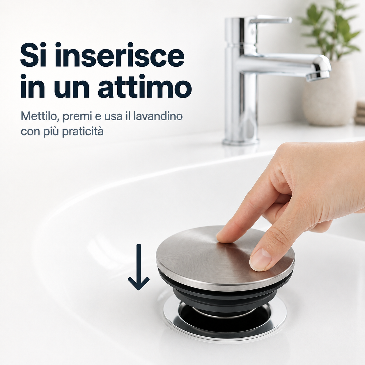 Tappo lavandino universale