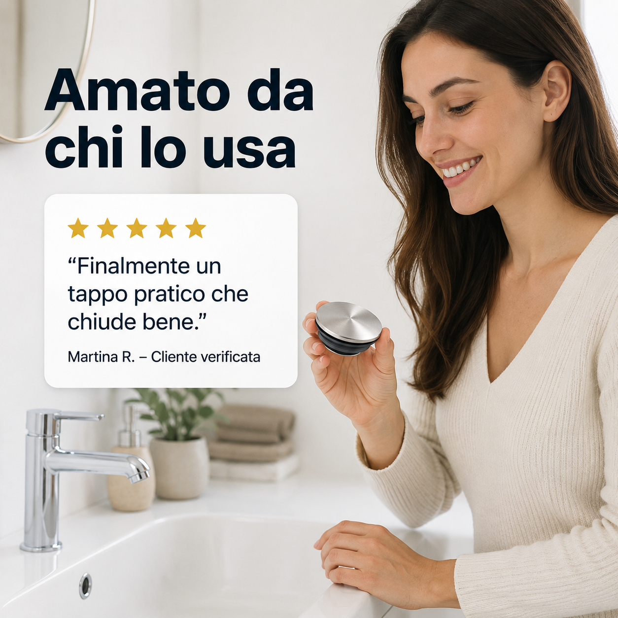 Tappo lavandino universale